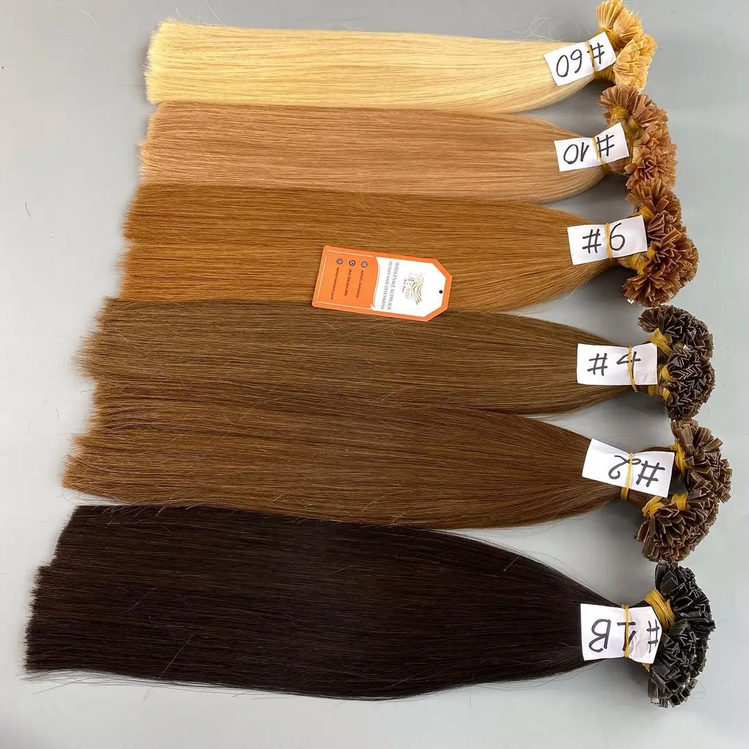 Wholesale Double Drawn Raw Vietnam Cuticle Remy Hair Keratin V Tip Human Hair Extensions Vietnamese