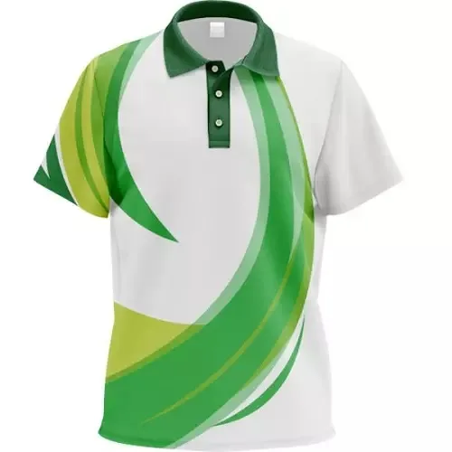 Sublimation Green & White Printed Breathable Name Number Blank Teams Sports Uniform For Men or Boys