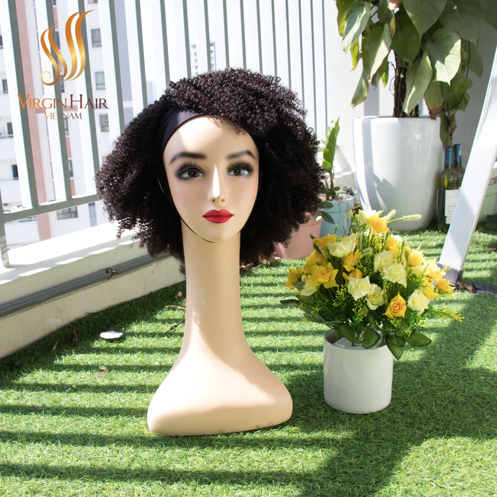 Best Quality Raw Hair Indian Head Band Wigs 100% Human Hair From Wholesale Vendor Price Factory