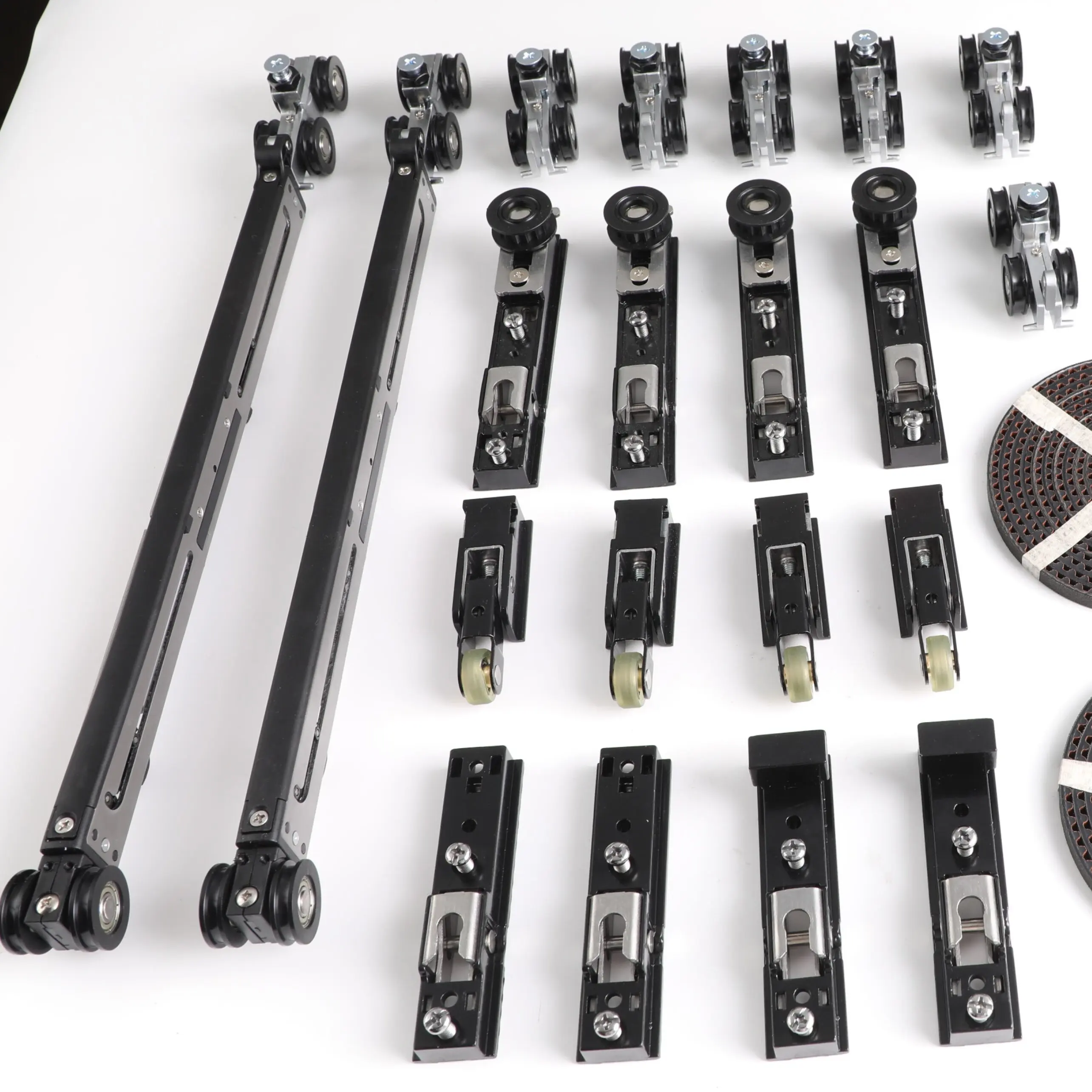 Factory wholesale custom slim aluminium sliding door accessories door hardware sliding door hanging roller