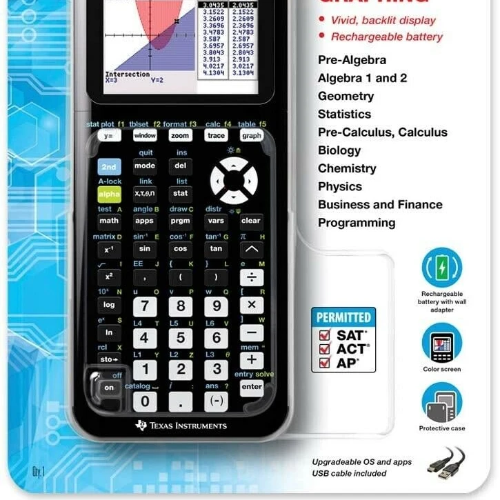 Лучший супер качество Новый Tex как Instru в измерении TI-84 плюс CE цвета graphings калькуляторов черный 7