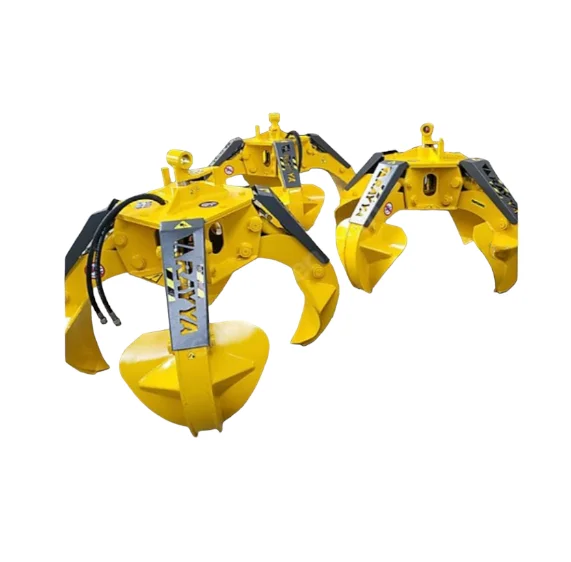 Scrap Loading  Grapple Attachment High Efficiency Strong Cosnstruction Steel Load Atachment High Load Capacity  from Pumacranes