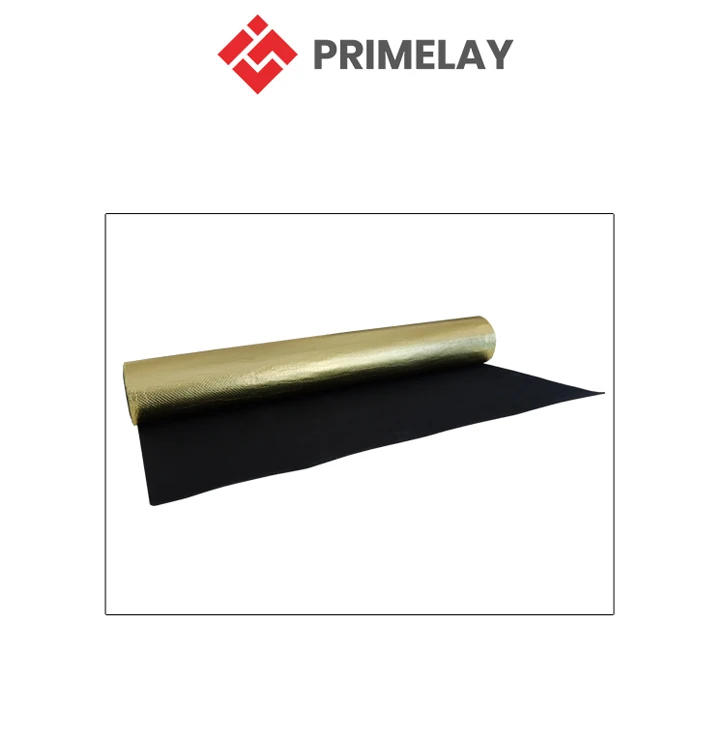 Hot Selling Outstanding Durability & Resistance Rubber Carpet Flooring Underlay with Gold Foil Back | ECCR Durafort 3mm