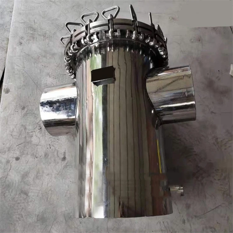 stainless steel 304 316L basket filter vessels housings for oil chemical polymers