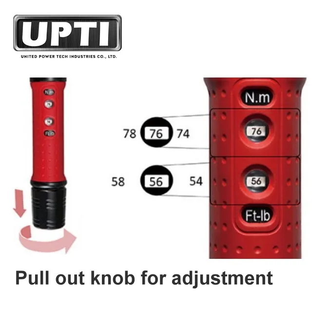 Taiwan Made High Quality Professional Automotive Tools LED Light Window Scales Torque Wrench Numeric Torque Wrench