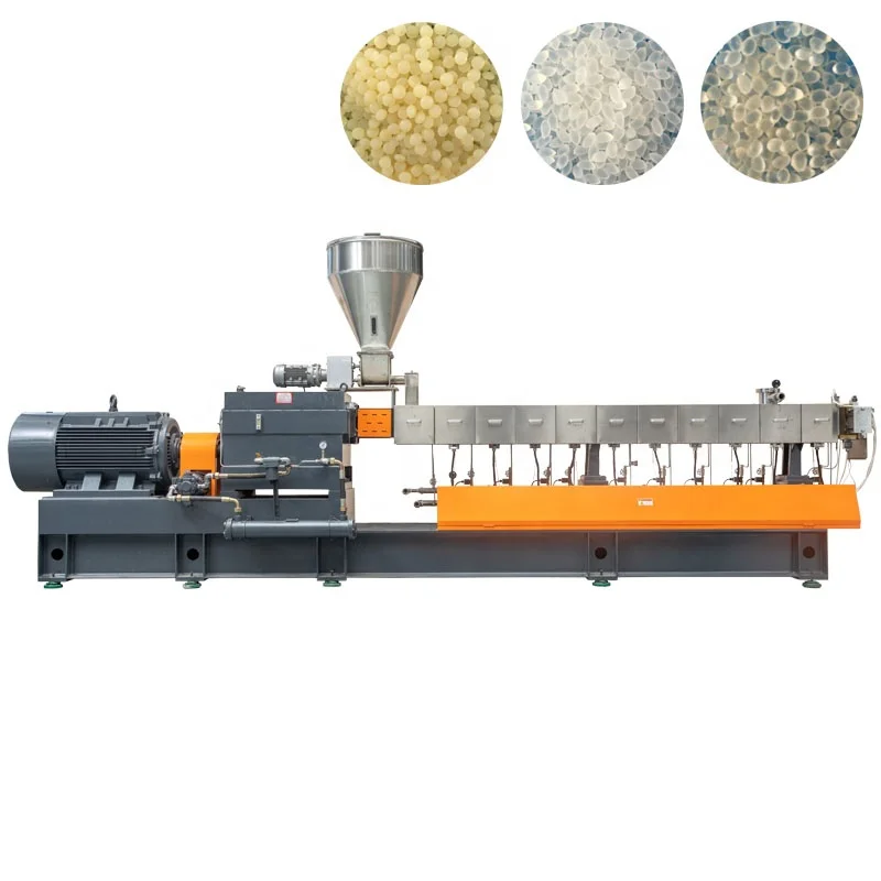 Color Masterbatch Compounding Extrusion Line Compounding Extrusion Line Plastic Granule Raw Material Machine