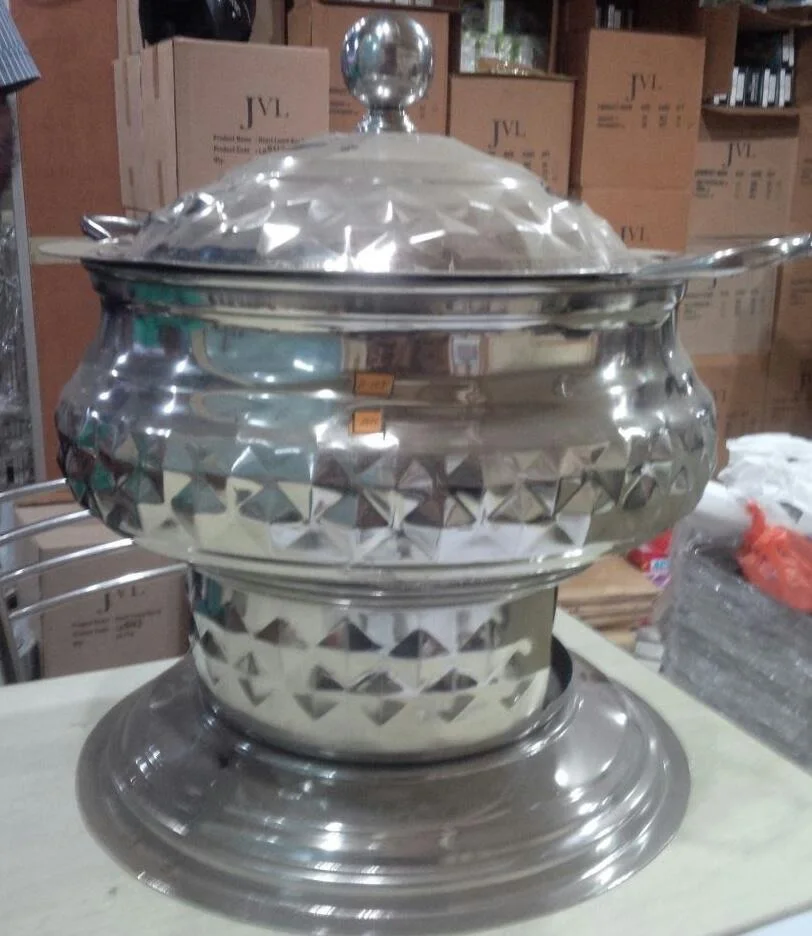 Luxury Copper Hammered Chafing Dish Customized Shape Antique Handmade Stylish Classic Table Top Stainless Steel Chafing Dish