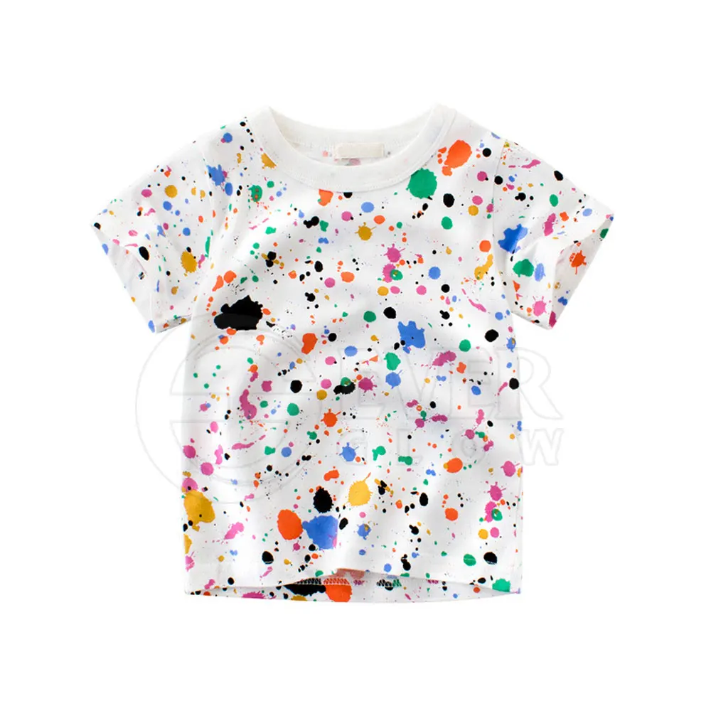 New Kids Summer Tshirts Kids Wear Clothes 100% Cotton Breathable Round Neck Boys Kids Children T Shirt