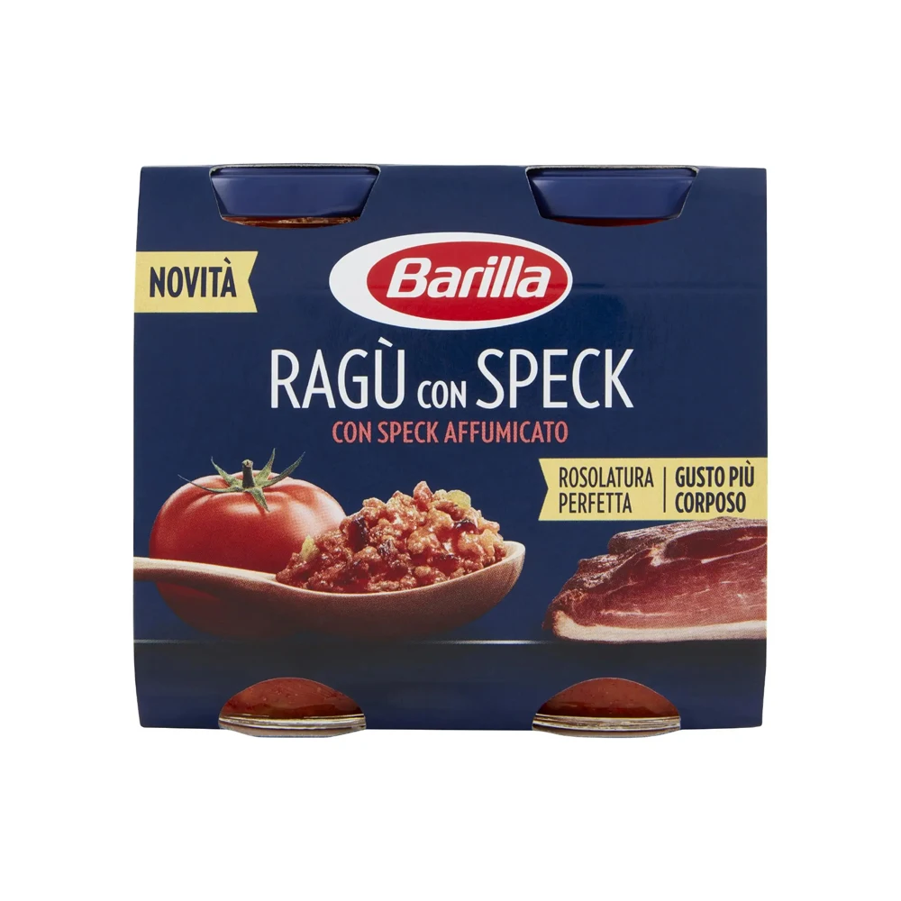 Pasta Brilliance Redefined Barilla Ragu Speck 2x180g  - Crafted for Discerning Palates and Epicurean Feasts