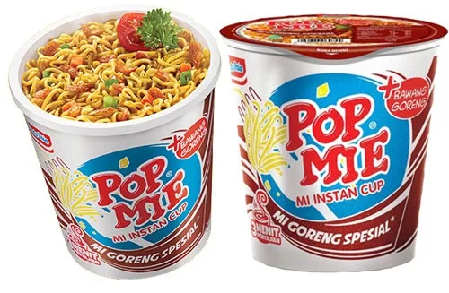Чашка Мгновенной Печати Pop Mie Mi Instan Cup 80 г лапша с особым ароматом гогор легкая в приготовлении