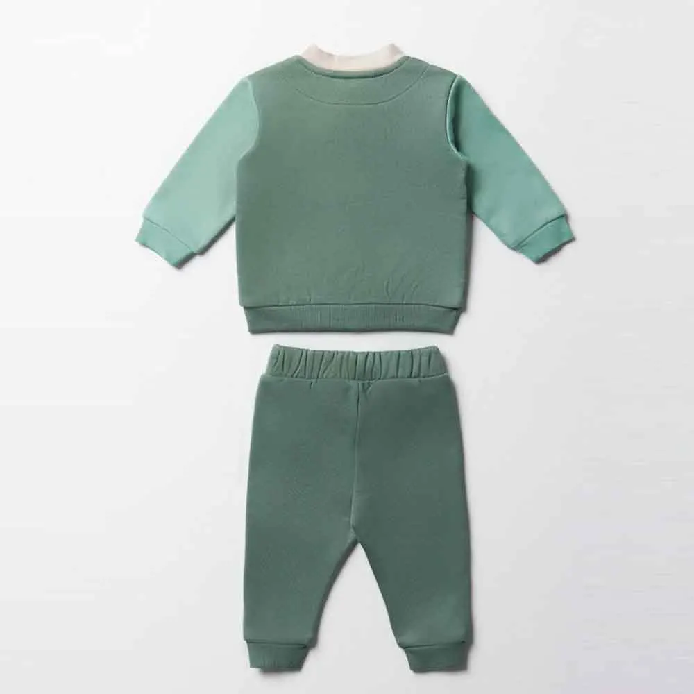 2025 умный комфортный стиль Зеленый Спортивный костюм Микки Маус для мальчиков/Высококачественный Повседневный мальчиков