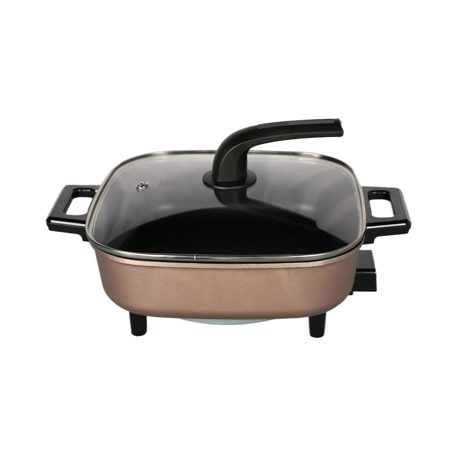 5l Square Electric Cooking Hot Pot Multiple Temperature Control Electric Multi Cooker Hot Pot with Non-Stick Coating