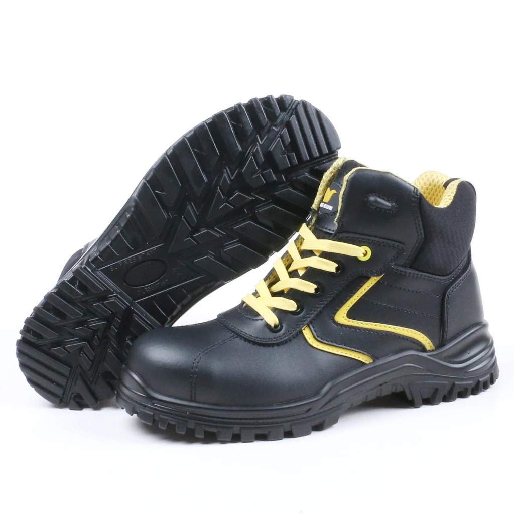 Anti static construction work boots outdoor safety shoes men steel toe