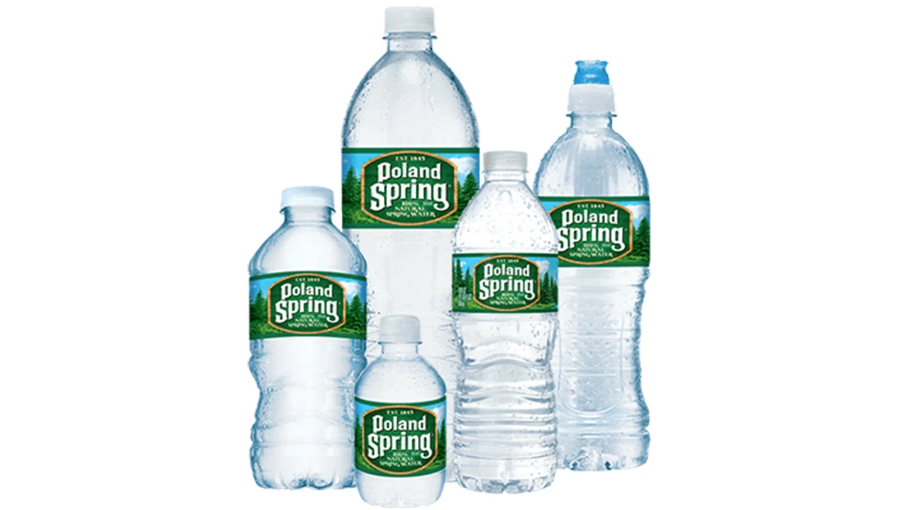 Poland Spring 100% Natural Spring Water  8 ounces  12 pack