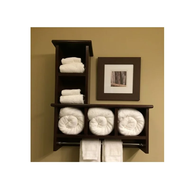 Rustic Wooden Wall Shelves Storage Shelves for Bedroom Bathroom Kitchen Living Room Office and More