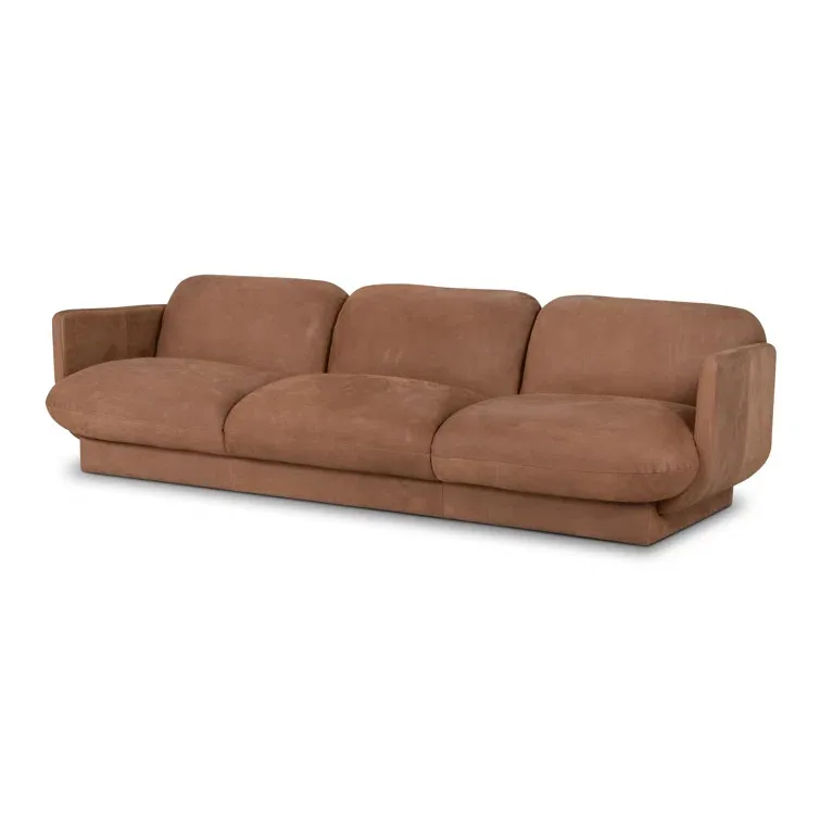Indoor Furniture Hotel Classic Soft Sofa Comfortable Living Room Fabric Armrest Three Seater Feather Sofa