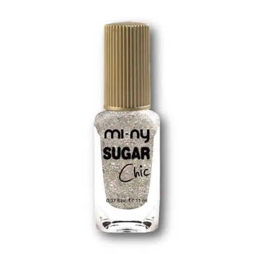 MI-NY  ITALIAN BRAND, SUGAR CHIC COLLECTION  4 FREE NAIL POLISH, NON TOXIC, COLOR NAME: GOLD CARAMEL , SIZE 11 ML