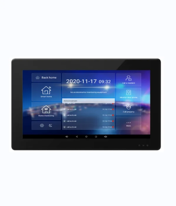 18B  10 inch panel Android Tuya IP/WIFI Intercom Security System Smart Home Control Video Door Phone for multi apartment