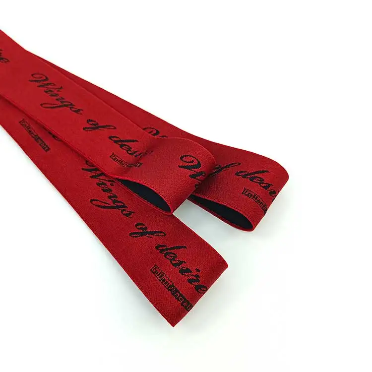 Customized Stretch Lace Trim Wholesale Elasticated Ribbon Patterned Elastic Ribbon