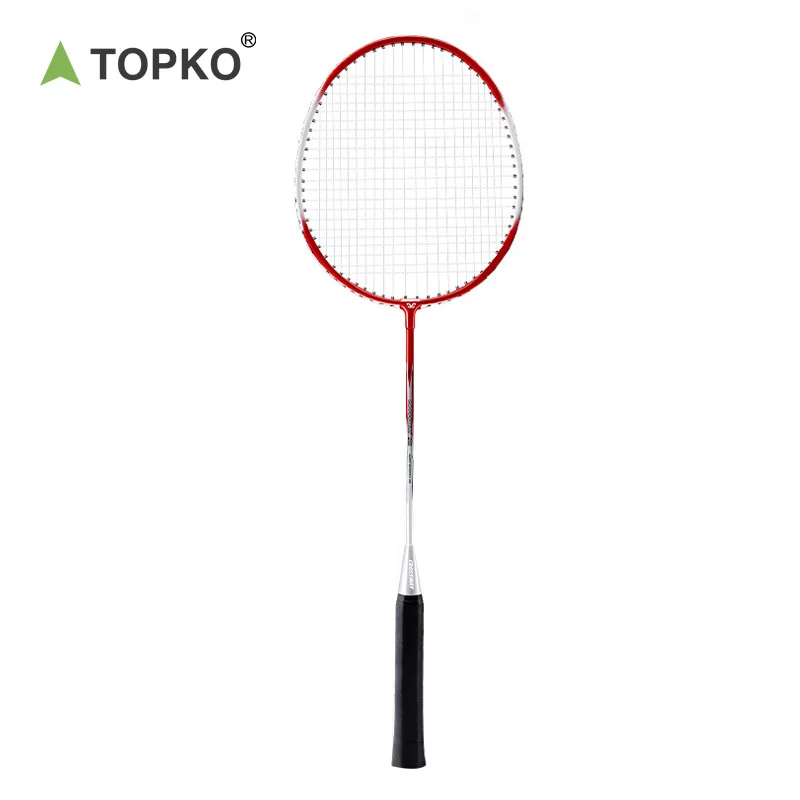 TOPKO Outdoor Backyard Games Iron Alloy Badminton Rackets Durable Light Weight Professional Badminton Thread Rackets