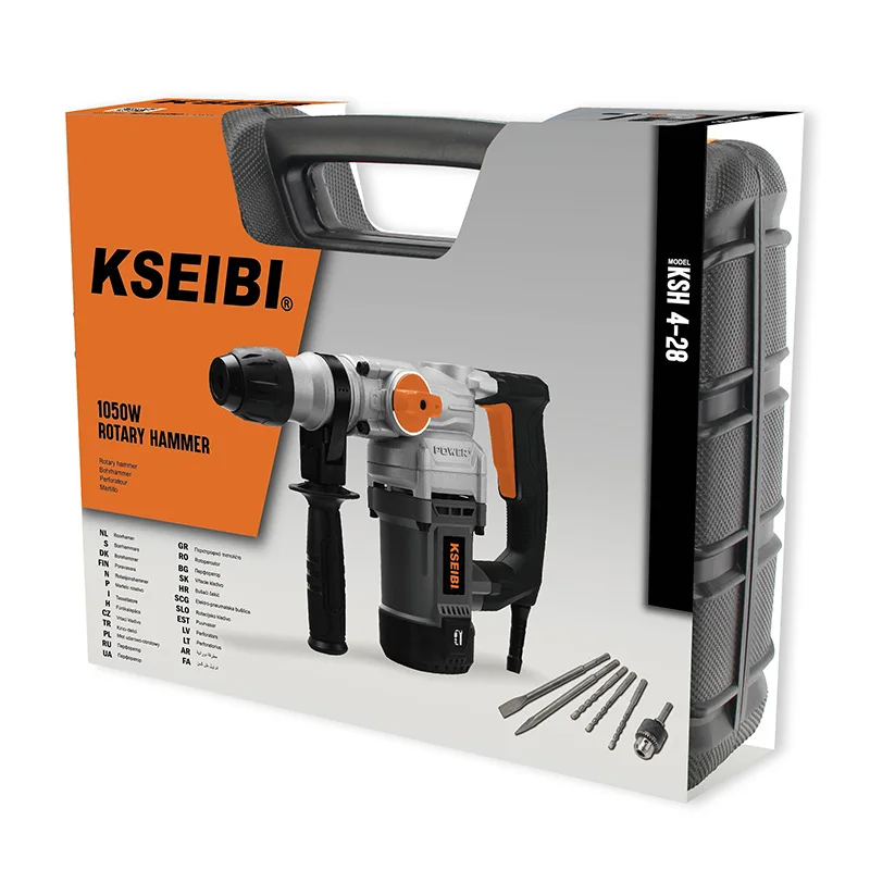 KSEIBI High quality ROTARY HAMMER 1050W for drilling through-holes in concrete and masonry walls