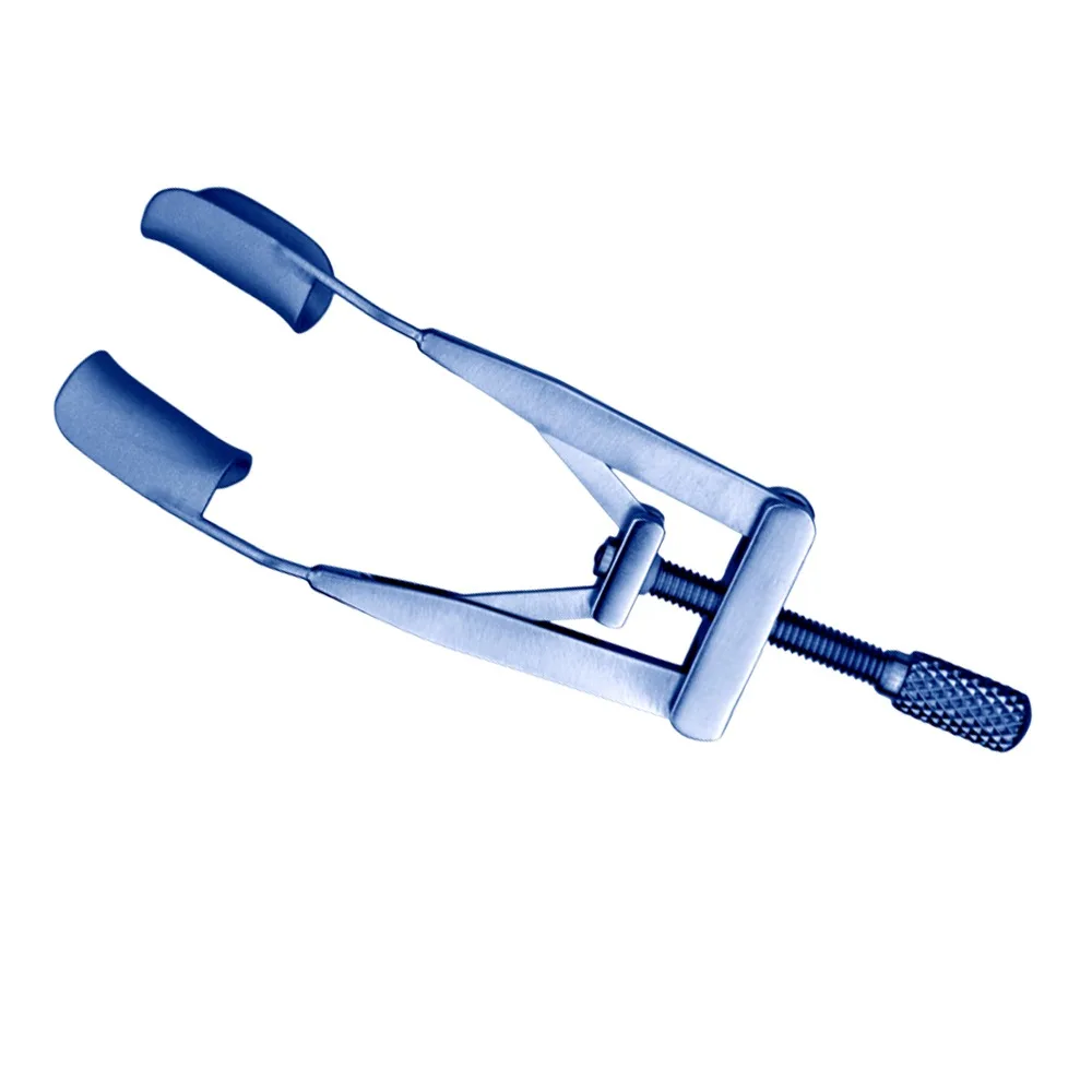Lieberman Eye Speculum 15mm Length Solid Blade 78mm Temporal Blade Stainless Steel and Plastic Ophthalmology Instrument