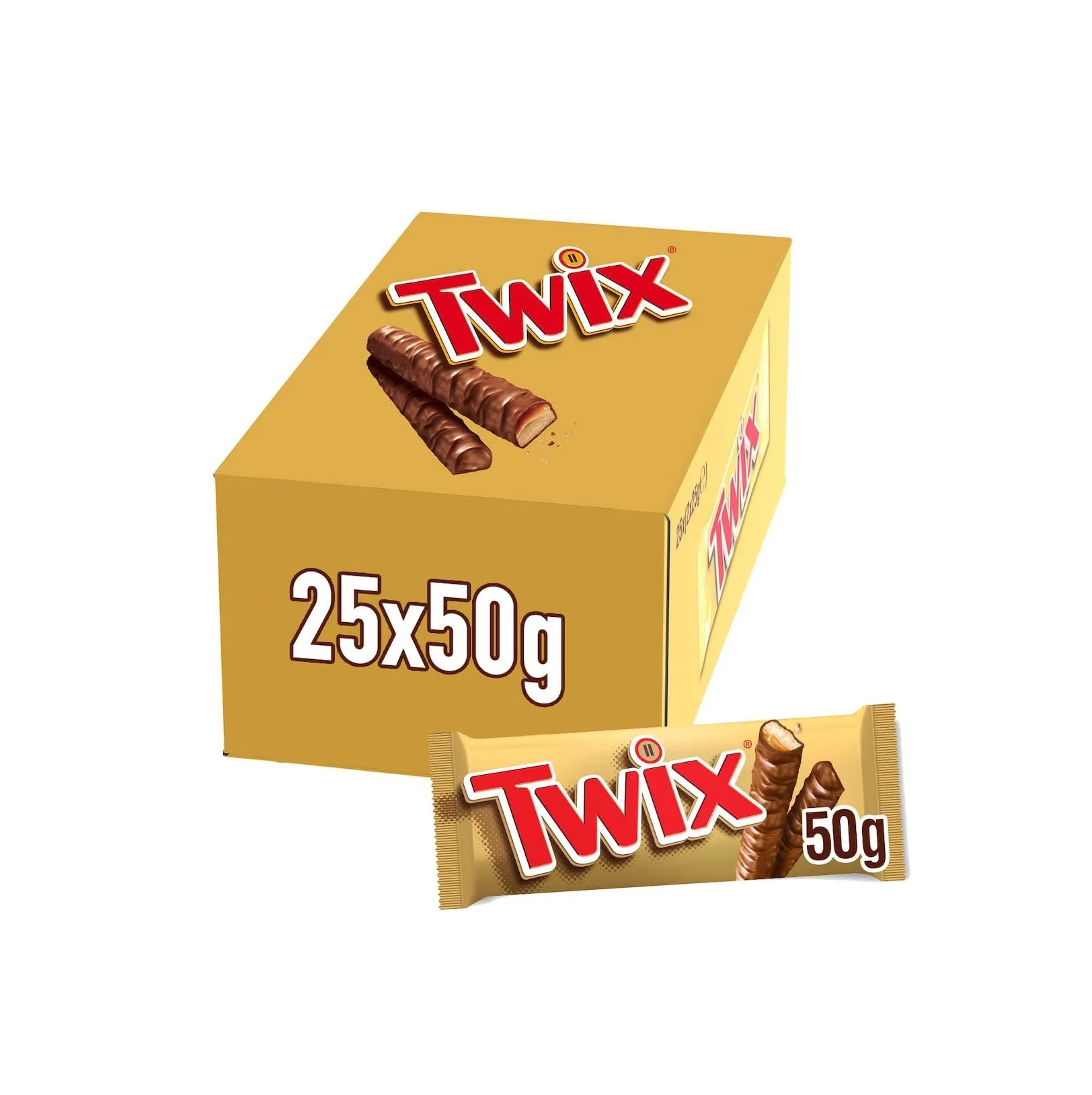 Twix chocolate 24 Bars of 50 gm Each