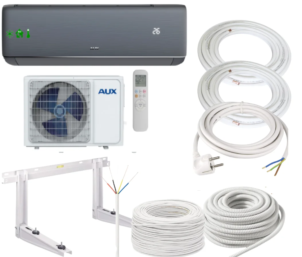 Дешевые AUX 12000BTU 18000BTU 24000BTU охлаждающий кондиционер с раздельным нагревом пультом дистанционного управления для продажи в США Великобритания штат Юта