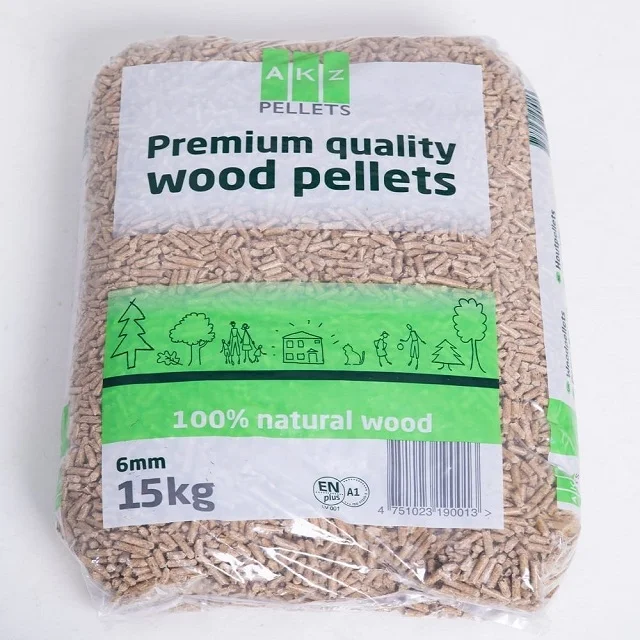 EN plus-A1 6mm/8mm Fir, Pine, Beech wood pellets in 15kg bags FOR SALE!!!