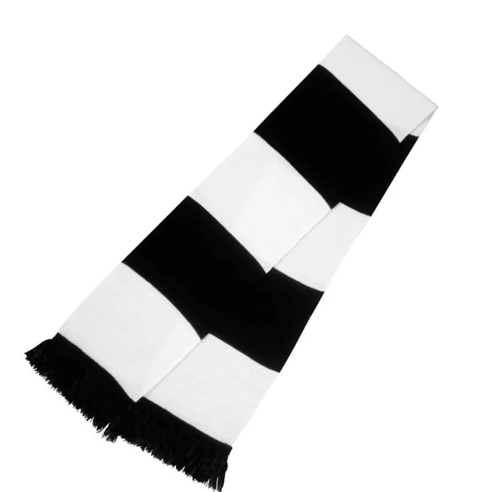 Best Material Customized Double Side Fan Jacquard Knitted Sports Acrylic Scarves 100% Polyester Soccer Club Football Fan Scarf