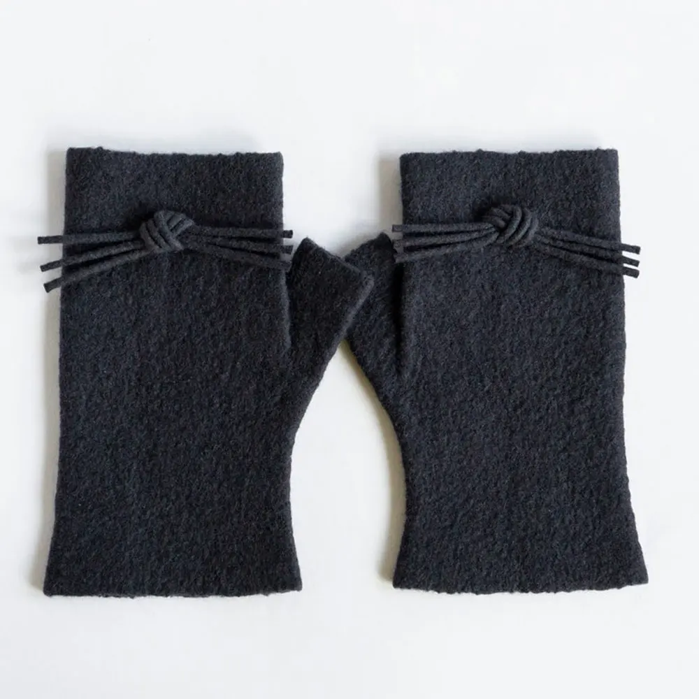 Winter Gloves Touch Screen Fingerless Half Finger Warm Knit Gloves Mitten Keep Finger Warm