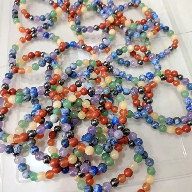 Seven Chakra Bracelet 7 Chakra Healing Crystals Crafts Witchcraft Supplies Crystal Buy Online Shop India