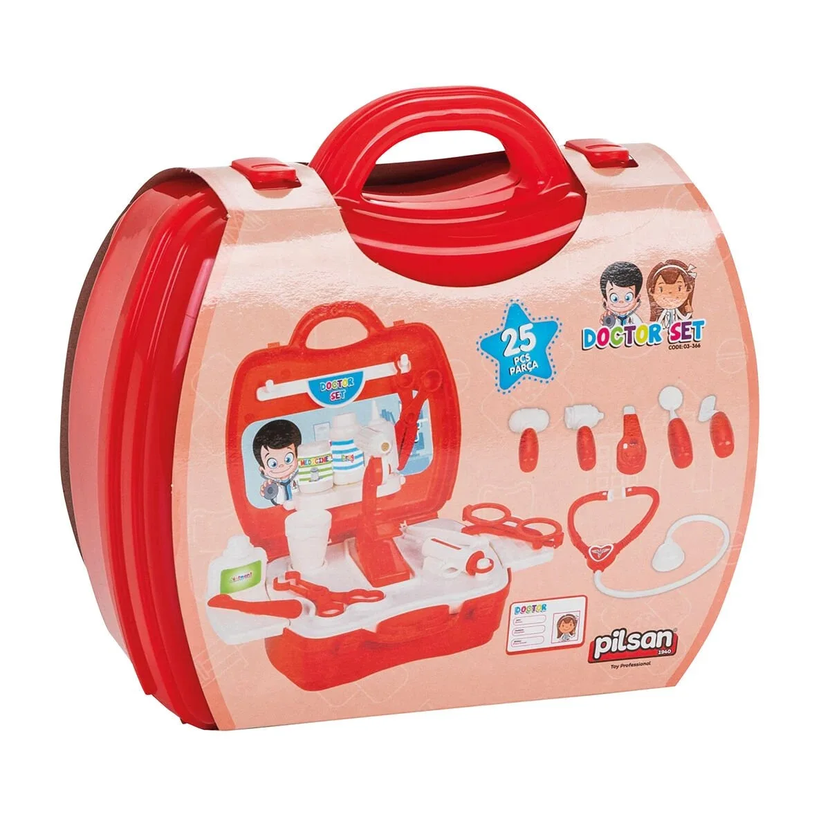Wholesale Doctor Kit with Carrying Case 25 Pcs Plastic Play Set Kids Role-playing for Educational Pretend Play Toys for Kids
