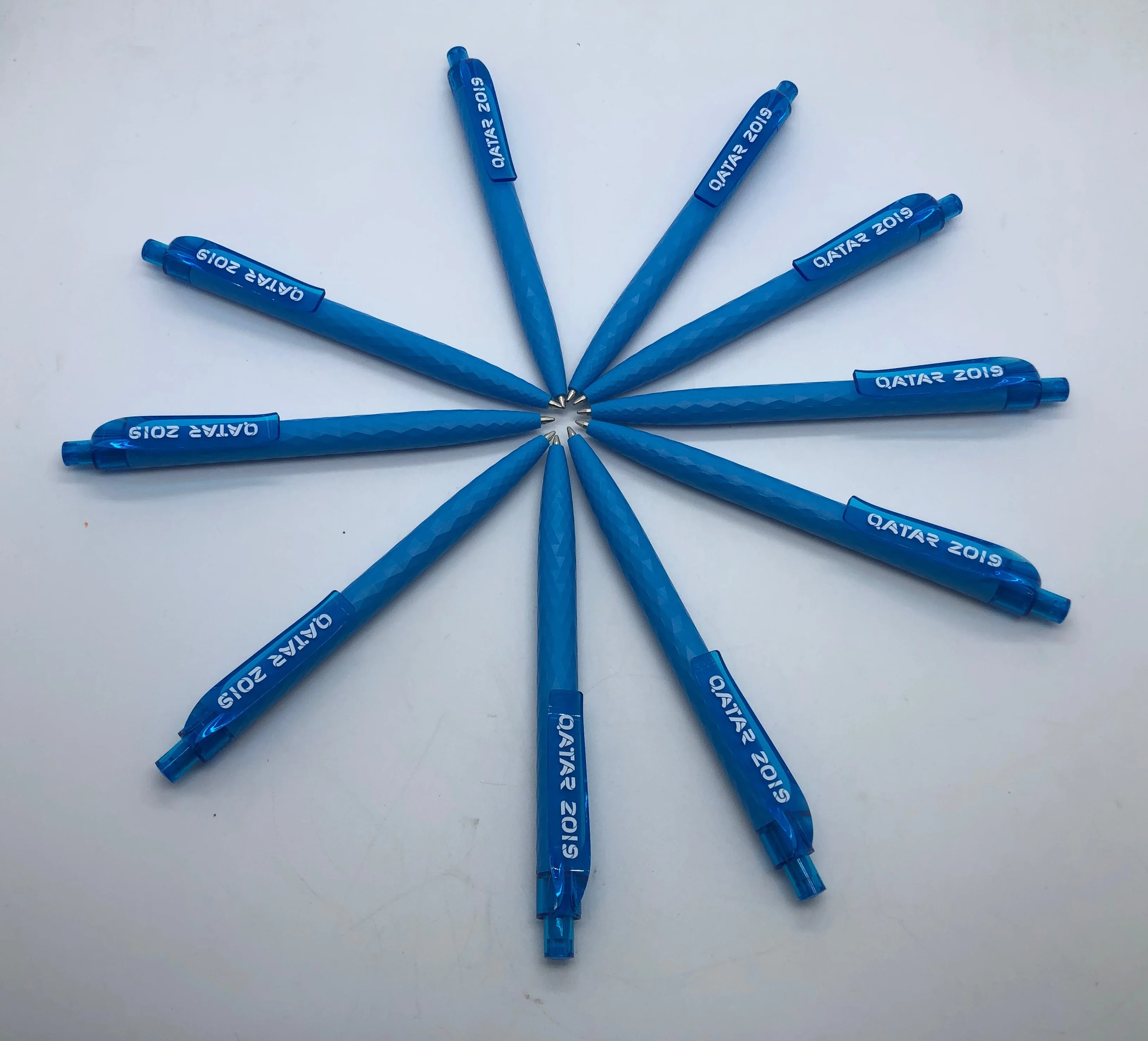 Prodir QS01 Plastic Push Transparent Polished Office Stationery Ball Pen with Plastic Clip