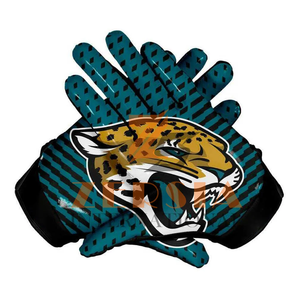 2022 New Arrival Custom Design Grip Football Receiver Gloves Adult Kids Outdoor American Football Gloves Supplier