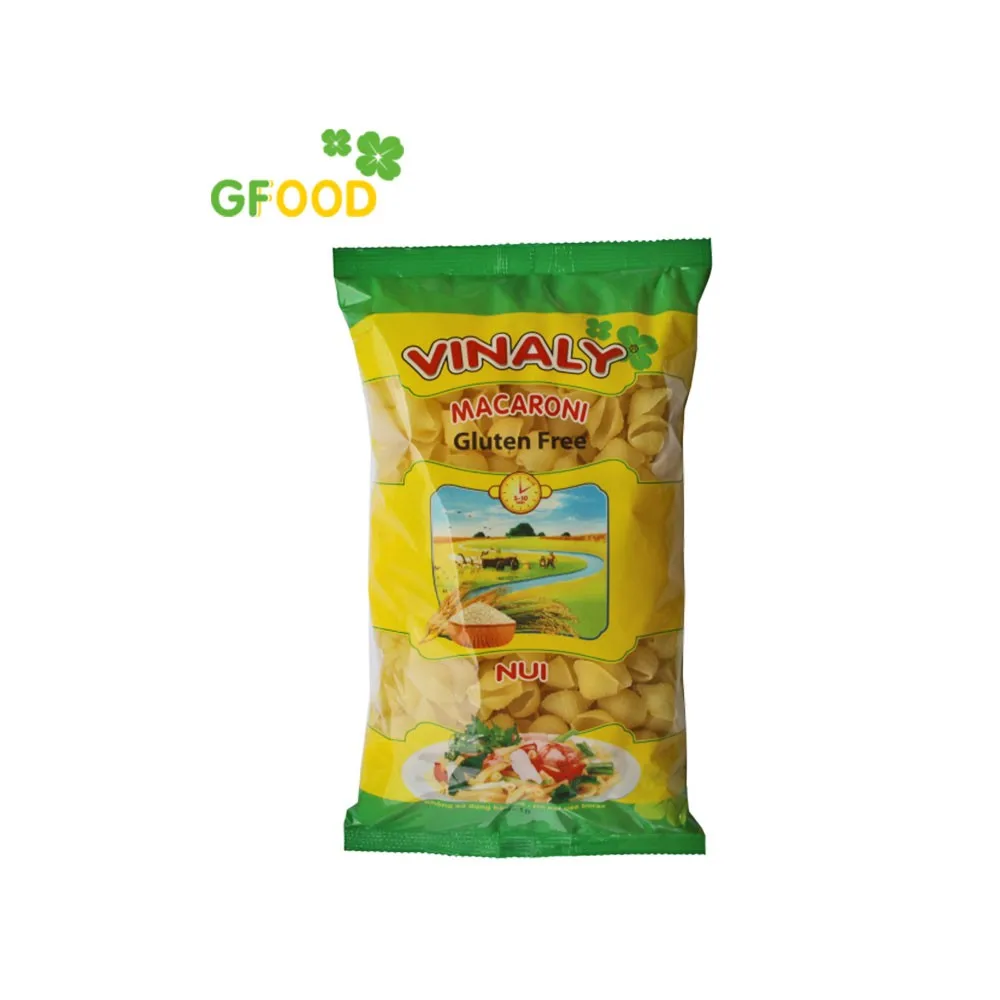 Best price YELLOW RICE PASTA- ELBOW High Quality Ingredients 400g single bag direct manufacturer Vinaly brand Viet Nam