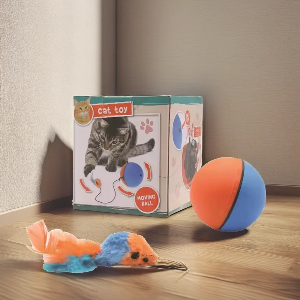 Automatic Interactive Cat Toy Ball Mouse Cute Pet Movement Accessories & Toys