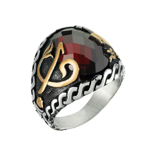 Modern Fashion Ring for Men and Women New Unisex Islamic Style 925 Sterling Silver with Stones Classic JeweleryIslamic Gift new