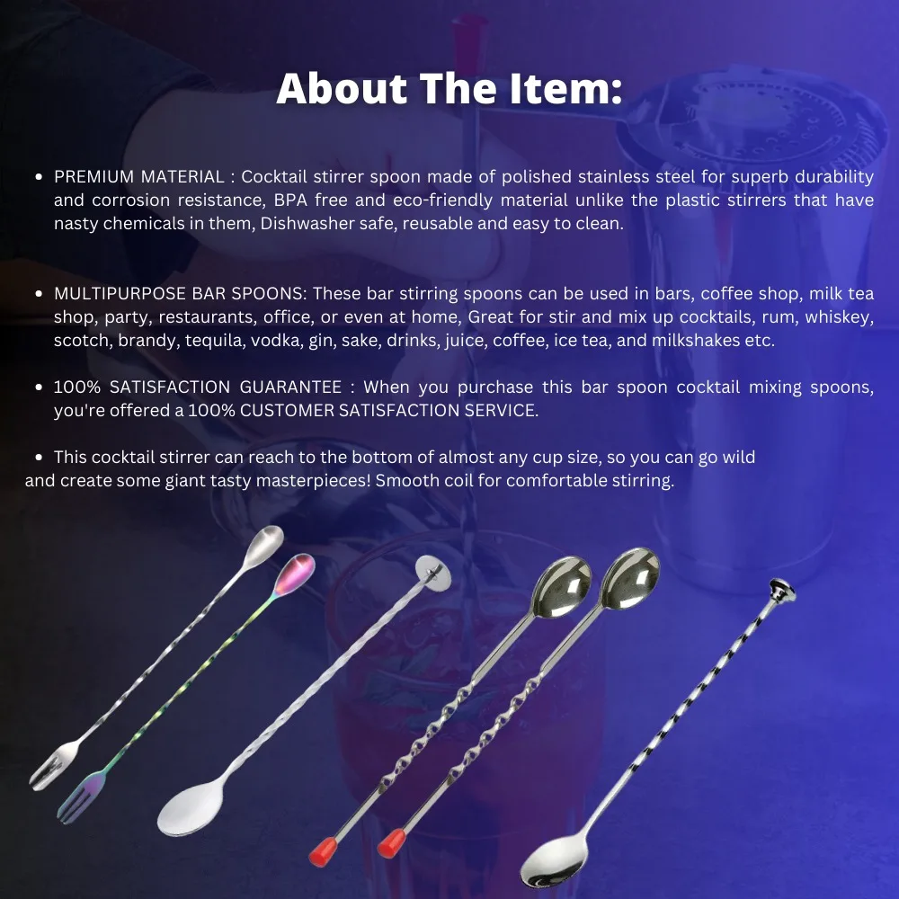 Wholesale Stainless Steel Drink Stirrers Metal Cocktail Beverage Swizzles Stick Coffee Stirrers Bar Wine Tools