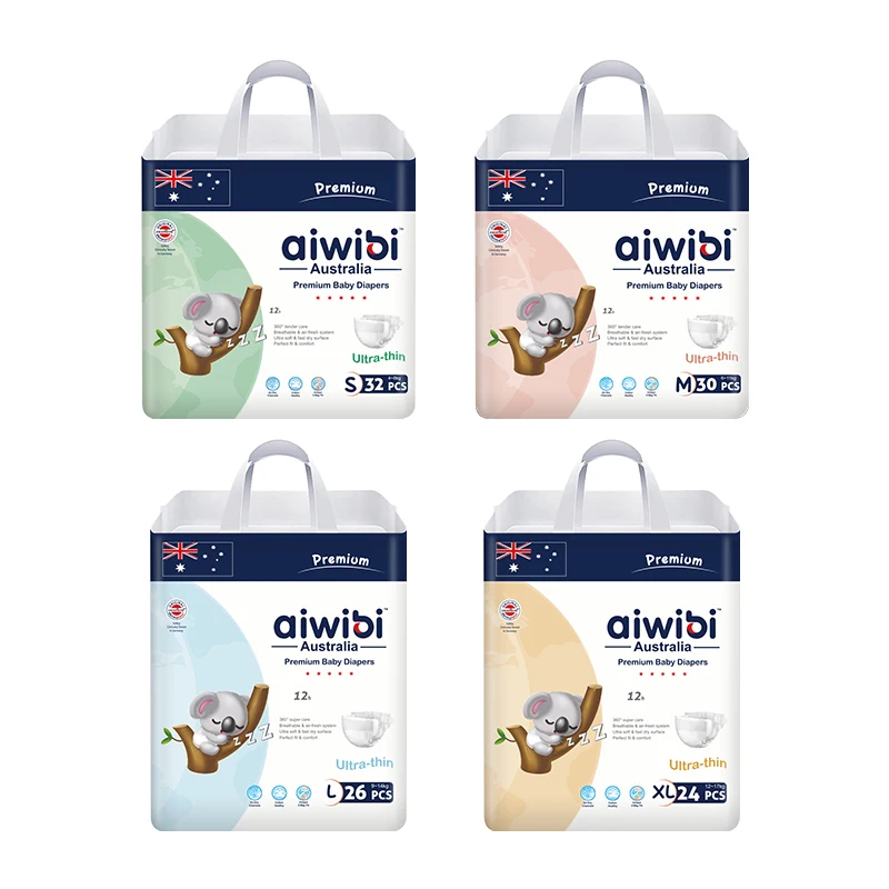 Australian Aiwibi Baby Diapers Manufacturer In Turkey Baby Diapers/Nappies Wholesale Weight Material Lbs Baby Diaper