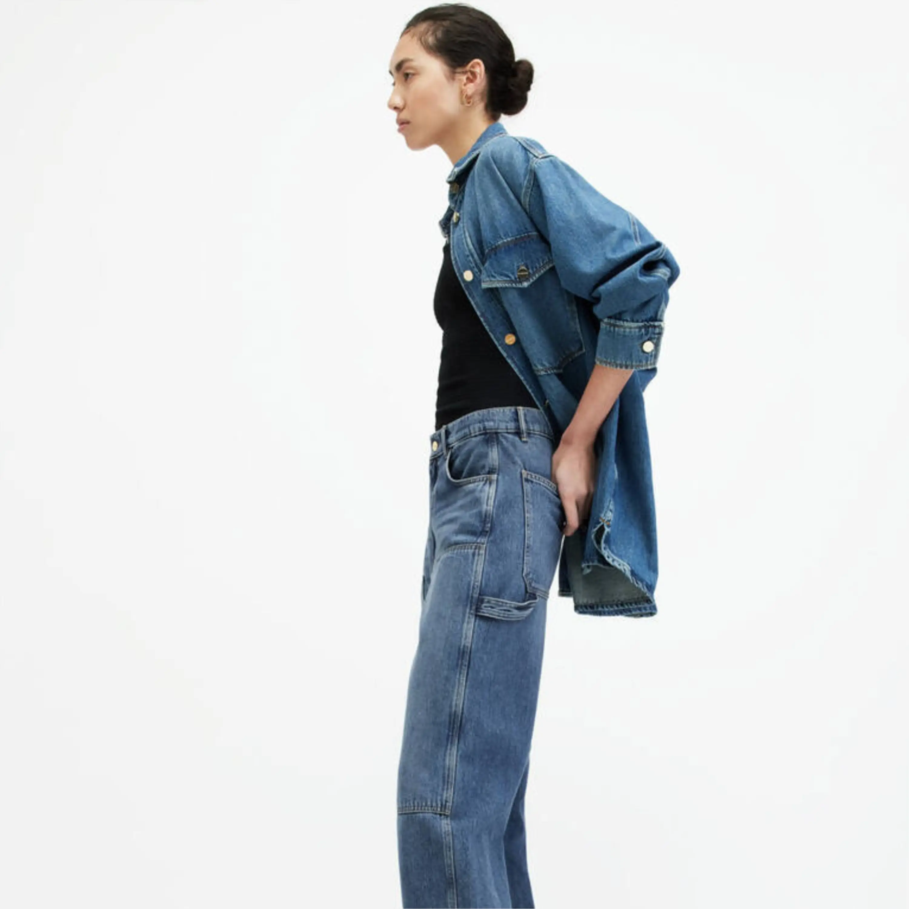 Wholesale Trousers Women Jeans High Waist Skinny Pants Flared Demin Jeans