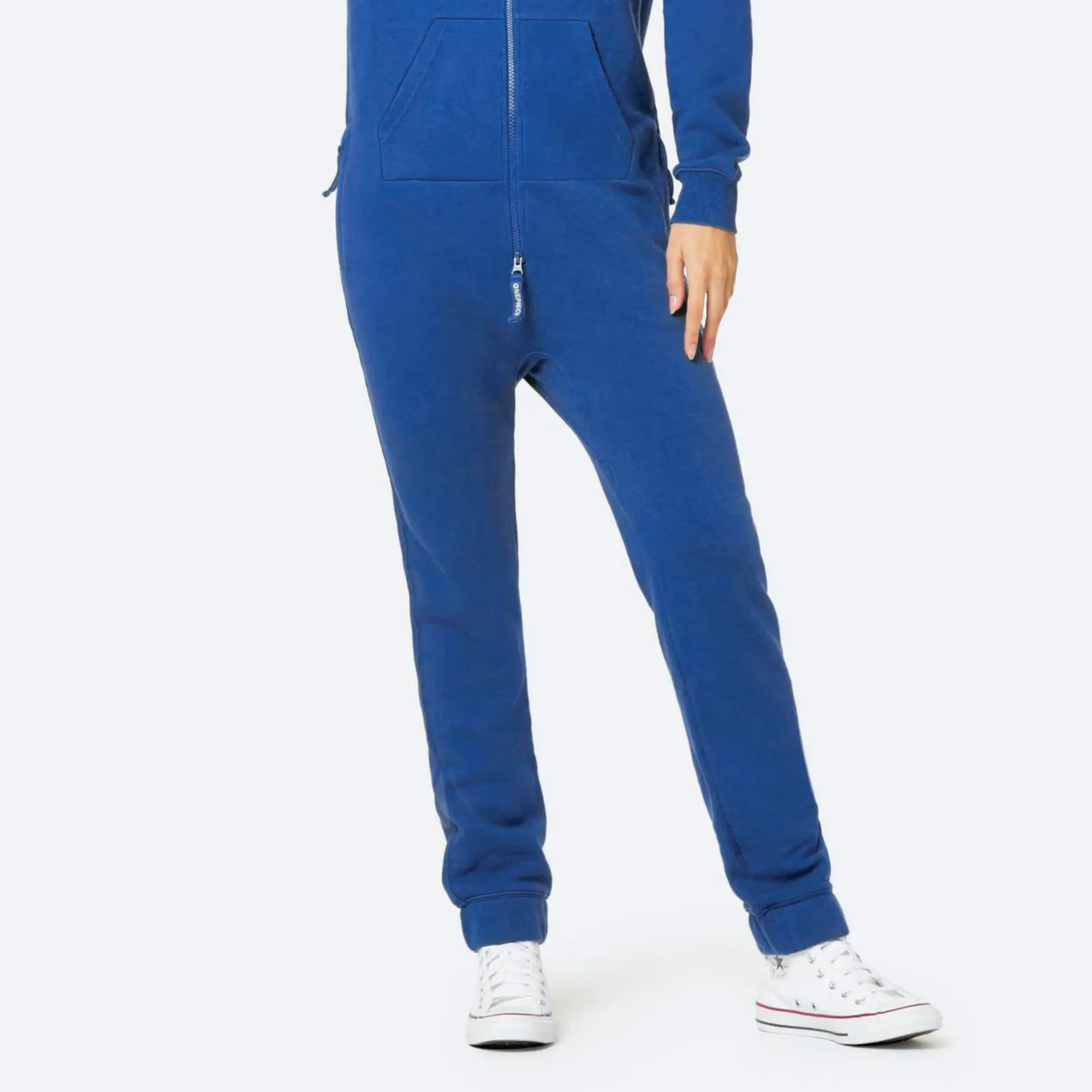 80% Cotton 20% Polyester Brushed Back Cotton On The Inside Two Way YKK Quality Zipper Royal Blue Unisex Original Onesie