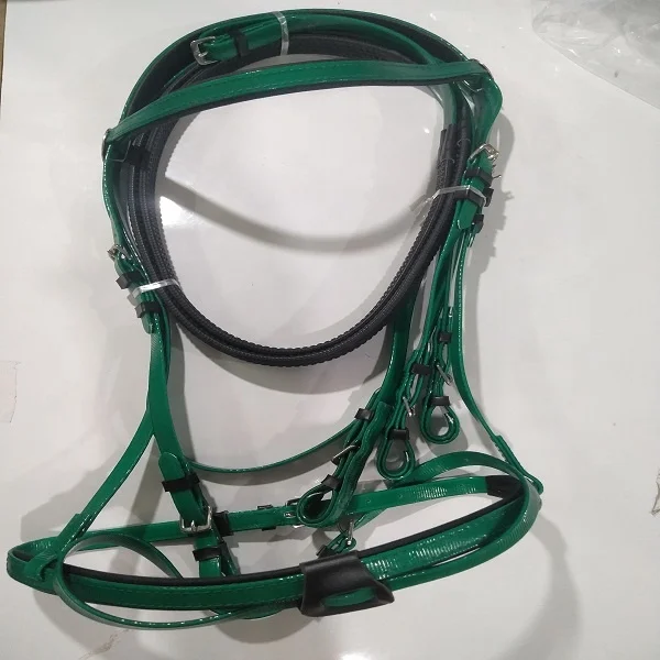 Waterproof Racing PVC Coated Horse Bridle Yellow Headstall Wholesale Price High Quality Nylon Horse Bridle With Matching Reins