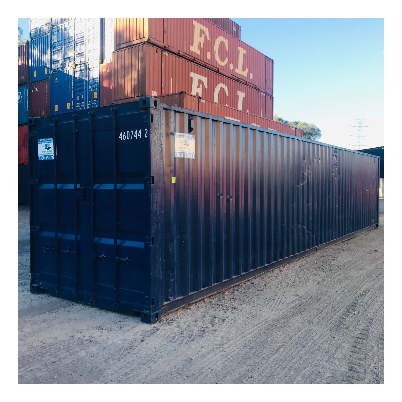 Used or Second Hand 80% new 40 foot high cube metal shipping container for sale