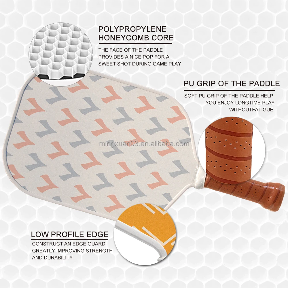 carbon pp honeycomb graphite pickleball paddle with honeycomb 9.8/12.8/15.5mm oem pickleball paddle
