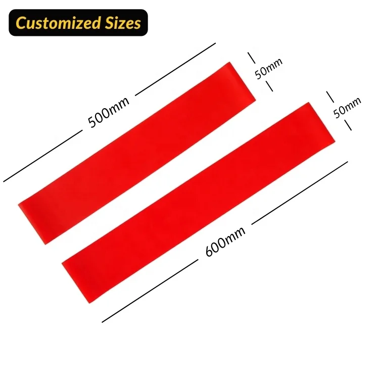 Hochwertiges Latex-Material Im 5er Set Loop Bander Widerstandsbander 5 Widerstandsstufen Mit Tragetasche und Deutscher Anleitung
