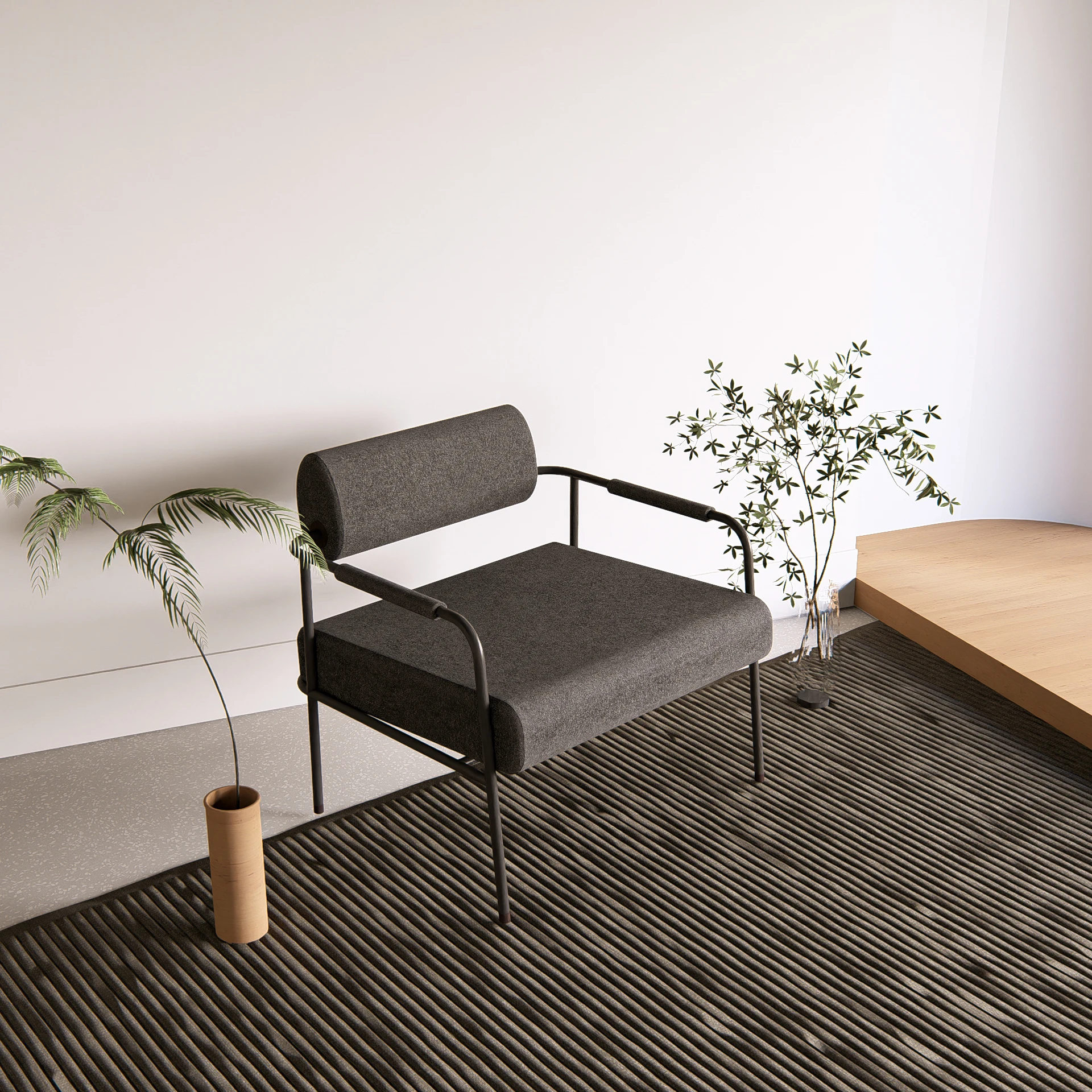 Product From Thailand WHOMAN Sofa The Color Of The Metal Frame And Fabric Can Be Changed According To Customer Specifications
