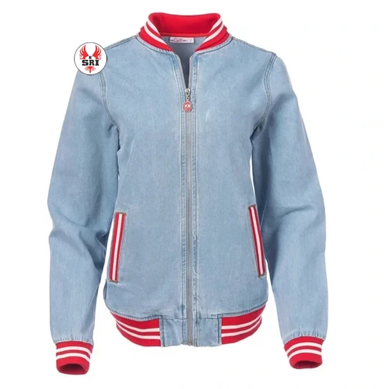 Delta | Sigma | Theta Embroidery Ladies Denim Jeans Jacket | Sorority Embroidered Women Customized Denim Jacket