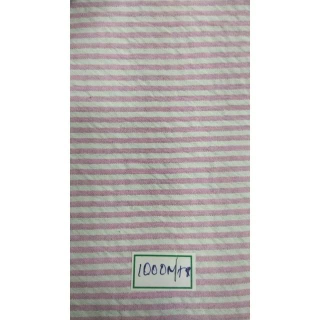 Хит продаж Высококачественная пряжа окрашенная тканая 100% хлопковая полоска ткань для одежды