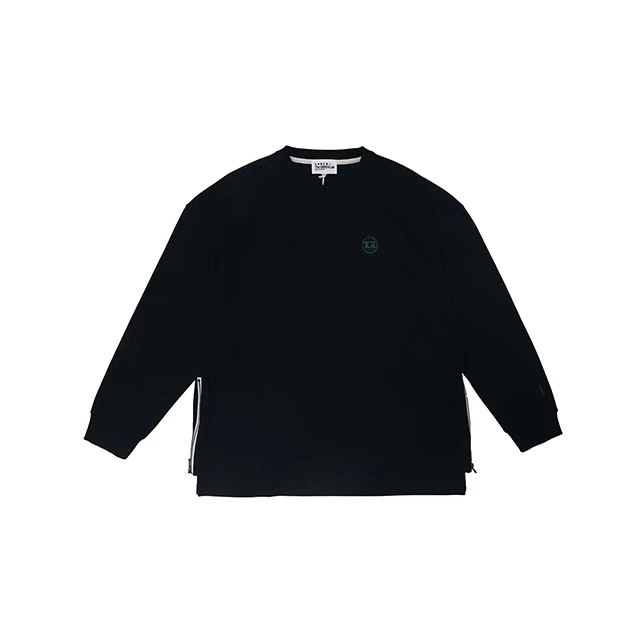In Korea Best Selling Product The GREEN Lab SIDE ZIPPER SWEATSHIRTS_WMG_BLK GA1-URL-01-N Best Price and Good Product